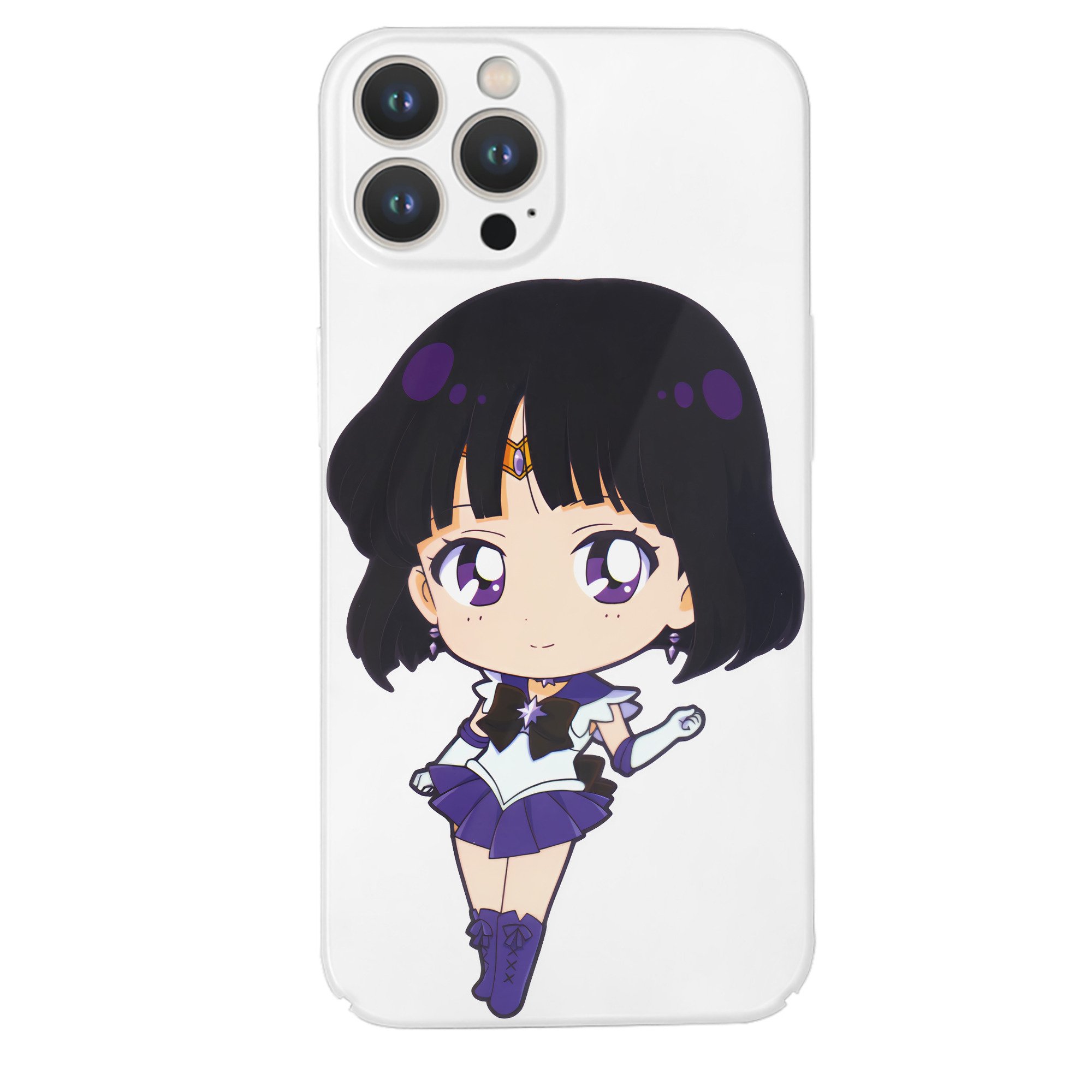 （画像用） 美少女戦士セーラームーン 土萠ほたる Sailor Moon Tomoe Hotaru （セーラーサターン；Sailor Saturn） 【iPhone 14シリーズ対応】ハードケース